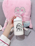 可愛雙飲保溫杯禮物學生高顏值情侶水杯便攜吸管杯子2025新款小眾 白色雙飲款保溫杯女孩款500ml 單杯 曬單實拍圖