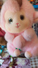 可愛猴子毛絨玩具小猴子玩偶公仔抱桃猴布偶兒童布娃娃生日禮物女 粉色 30cm 曬單實(shí)拍圖