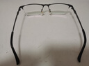 精工(SEIKO)眼鏡框男款半框鈦材休閑近視眼鏡架HC1025 76 55mm亮深灰/銀鈀色 曬單實拍圖