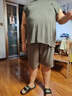 金芝斕莫代爾睡衣男大碼夏季冰絲薄款背心短褲胖子寬松加肥家居服300斤 深灰熊 5XL 【建議260-330斤】 曬單實(shí)拍圖