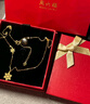 周六福5G工藝黃金項鏈女雪花糖足金吊墜計價A0612360 約3.31g 40+5cm  曬單實拍圖