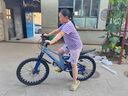 鳳凰（PHOENIX）兒童山地自行車(chē)男女孩變速鎂合金青少年碟剎軟尾減震學(xué)生單車(chē)賽車(chē) 軟尾減震鎂合金車(chē)架天空藍(lán) 22寸【適合身高140-160CM】 曬單實(shí)拍圖