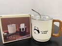 PAKCHOICE水杯馬克杯子食品級不銹鋼水杯咖啡杯家用防摔辦公室高顏值吸管杯 曬單實(shí)拍圖