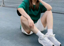 真維斯（JEANSWEST）短褲女2025夏季100%純棉透氣高腰五分褲運動顯瘦校園風時尚休閑褲 曬單實拍圖