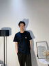 花花公子【3件裝】短袖t恤男純棉夏季簡(jiǎn)約修身圓領(lǐng)男士上衣打底衫男裝體恤 白色+黑色【2件裝】100%純棉 4XL 【建議175-185斤】 曬單實(shí)拍圖