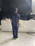 迪伽洛速干保安工作服夏裝男黑色夏天保安工作服夏季服裝速干衣 藏藍速干夏短套裝+標+帽+腰帶 185/3XL 曬單實(shí)拍圖