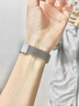 適用蘋(píng)果iwatchs9表帶s10金屬apple watch S8/7/6代女款磁吸ultra 四葉草金屬磁吸銀色 適用45mm表盤(pán)【7/8/9代iwatch】 曬單實(shí)拍圖