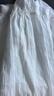 全棉時(shí)代【趙麗穎直播活動(dòng)同款】25夏新品女士紗布半裙輕柔優(yōu)雅 白色 M (160) 曬單實(shí)拍圖