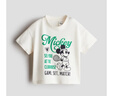 H&M【迪士尼系列】童裝男嬰T恤2025夏新款米奇印花短袖上衣1263213 奶油色/米奇老鼠 110 110/56 曬單實拍圖