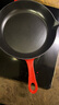 琺寶（staub）法國進(jìn)口鑄鐵煎鍋平底煎鍋煎牛排煎餅鍋煎蛋炒菜多功能電磁爐通用 單柄煎鍋(無橫紋)櫻桃紅 26cm 曬單實(shí)拍圖