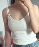 UR2025夏季新款女裝簡(jiǎn)約基礎(chǔ)百搭V領(lǐng)吊帶背心UWB450025 本白 M 曬單實(shí)拍圖
