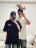 GLXLG短袖T恤男士斑駁彩蝶專柜感重磅新款上衣寬松半袖2025新款 杏色230g潮牌寬松舒適版型 M 90-115斤 曬單實(shí)拍圖