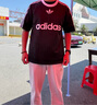 阿迪達斯 （adidas）三葉草短袖男裝 2025秋季新款復(fù)古穿搭運動寬松短袖圓領(lǐng)球衣 IU2341/經(jīng)典黑 M 曬單實拍圖