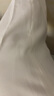 PORTS寶姿女裝2024春夏新款時尚闊腿長褲子簡約純色松緊開衩直筒褲 奶白色 XS (2) 曬單實(shí)拍圖