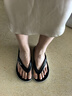 Crocs卡駱馳貝雅人字拖厚底男女士夏天戶外穿休閑夾腳防滑涼拖鞋 黑色 40 曬單實拍圖