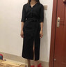 JIOESC夏季西裝半身裙女2025新款爆款小個(gè)子不規(guī)則開(kāi)叉一步裙后媽包臀裙 杏色 M 【95-105斤】 曬單實(shí)拍圖