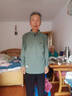 JEEP SPIRIT吉普長(zhǎng)袖T恤男春秋季男裝翻領(lǐng)男打底衫寬松上衣服  豆綠 L  曬單實(shí)拍圖