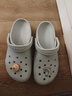 CROCS明星同款卡駱馳洞洞鞋clog男鞋女鞋夏季新款運(yùn)動(dòng)拖鞋透氣拖鞋涼鞋 10001-1FT-大氣灰 41 -42(260mm) 曬單實(shí)拍圖
