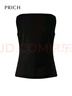 PRICH設計感一字領(lǐng)無(wú)袖背心2025夏季新款休閑通勤顯瘦上衣女 19黑色 M (165) 曬單實(shí)拍圖
