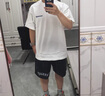 WASSUP潮牌短袖T恤男圓領(lǐng)夏季簡約印花純色純棉寬松情侶字母上衣 白色 M 曬單實(shí)拍圖