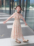 叮當(dāng)貓女童連衣裙夏季2025新款兒童裙子夏裝中大童洋氣小女孩碎花公主裙 9665花色-長(zhǎng)裙 140 曬單實(shí)拍圖