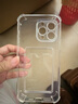 晨京 簡約透明卡套diy照片適用iPhone16pro手機(jī)殼四角氣囊16promax情侶卡包15promax全包軟殼14保護(hù)套 【透黑色】僅卡套-可放照片跟卡片 iPhone 16 Pro Max 曬單實拍圖