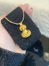 世紀(jì)緣珠寶黃金牡丹葫蘆吊墜古法工藝匠心鏨刻金葫蘆吊墜送女友禮物 6.60g 曬單實(shí)拍圖