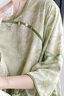莫代爾新中式棉綢睡衣女夏中袖睡裙大碼人造棉綿綢薄款寬松家居服中長裙 裙-中式-青禾 均碼 (建議115-180斤) 曬單實(shí)拍圖