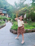 迪士尼寶寶童裝女童短褲套裝2025新款網(wǎng)紅女大童時(shí)髦背心兒童洋氣夏裝兩件套 咖啡色蝴蝶結(jié)短袖+短褲 150 建議身高140cm 曬單實(shí)拍圖