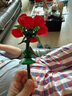 樂高（LEGO）積木 花植系列 永生花 創(chuàng)意diy拼裝玩具 男孩女孩生日禮物 40460 玫瑰 曬單實拍圖