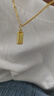 沫蘭輕奢S925銀項(xiàng)鏈女黃金色時(shí)尚吊墜閨蜜生日紀(jì)念日禮物送女友 曬單實(shí)拍圖