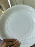 景德鎮(zhèn)（jdz）家用飯碗中式陶瓷碗高溫白瓷沙拉碗搬家禮物米飯碗餐具散件送禮 稱心如意8英寸渦盤（兩只裝） 曬單實(shí)拍圖