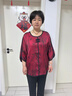恰凡（QIAFAN）媽媽夏裝短袖套裝洋氣新款大碼老太太奶奶裝衣服老年人女夏季小衫 紅色【套裝】 XL  【建議100斤以內(nèi)】 曬單實拍圖