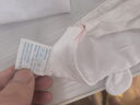 湯尼倍兒新生兒胎帽純棉夏季嬰兒發(fā)帶初生寶寶發(fā)飾套頭護(hù)囟門帽子 白色0-3個月[帽圍38cm] 根據(jù)寶寶頭圍選擇 曬單實拍圖
