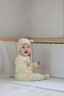 巴拉巴拉寶寶內(nèi)著套裝兒童家居服男童女童2025秋裝新款高腰護(hù)肚親膚舒適 蛾黃31006 80 曬單實拍圖