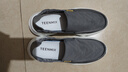 天美意舒適透氣懶人男鞋一腳蹬帆布鞋新款休閑鞋 灰色 42 曬單實(shí)拍圖