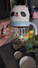 貝親（Pigeon）熊貓兒童防嗆防漏喝水喝奶吸管杯奶瓶 300mL 12月 曬單實(shí)拍圖