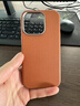 圖璐璐【高端真皮紋】適用蘋(píng)果16promax手機殼新款iphone15pro全包防摔16pro超薄保護套輕奢14pm高級感男 【棕色】高端真皮紋理丨60倍防摔 iPhone 16 Pro 曬單實(shí)拍圖