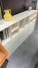 顧恩客廳臥室法式書柜簡易現代家用客廳儲物落地電視柜輕奢多功能收納 帶貨到家+包安裝 雙抽55*35*80暖白 曬單實拍圖