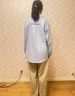 G.DUCKKIDS小黃鴨童裝女童外套襯衫2025新款純棉長袖防曬衣大童夏季薄款春裝 藍(lán)色襯衫 170 建議155-165cm 10-11周歲 曬單實(shí)拍圖