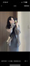 雪妃藍琪（XUEFEILANQI）連衣裙女裝夏季2025新款搭配一整套法式防曬開(kāi)衫吊帶裙子衣服套裝 灰色襯衫+灰色吊帶裙 L 【建議100-120斤】 曬單實(shí)拍圖