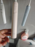 米家聲波掃振電動(dòng)牙刷 藍(lán)色+粉色 曬單實(shí)拍圖