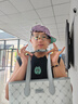 KappaKappa卡帕 新款正品托特包女小眾大容量通勤單肩包百搭手提電腦包 海鹽薄荷灰禮袋套裝 曬單實(shí)拍圖