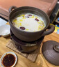 塘墨軒 老式陶土砂鍋無釉圍爐燉鍋家用燃氣灶煲湯大號鍋手工炭火煮茶爐 荷韻柴燒炭爐+粗陶砂鍋-矮款 2L 曬單實拍圖