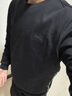 Jeep（吉普）2025男裝秋冬季加絨打底衫圓領(lǐng)衛(wèi)衣百搭純色內(nèi)搭套頭衫上衣男 018純黑【升級款】 XL 曬單實(shí)拍圖