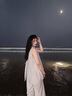 爾山集新中式國風(fēng)無袖連衣裙子女夏季2025新款小個子清冷感禪意套裝裙褲 新中式禪意風(fēng)套裝杏色 M （建議95-105斤） 曬單實拍圖