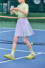 小豬彼特女童網(wǎng)球裙夏季2025新款兒童運動裙褲羽毛球大童速干百褶半身短裙 6137紫色 【防走光內(nèi)襯】 170 cm 曬單實拍圖