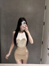 蝶嬌諾（DIEJIAONUO）連衣裙子女夏季2025新款女裝韓版法式溫柔風(fēng)純欲風(fēng)氣質(zhì)小香風(fēng)顯瘦 上衣+裙子 S 曬單實(shí)拍圖