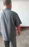 羅蒙父親節(jié)唐裝男中老年人中式國(guó)風(fēng)夏季衣服爺爺短袖爸爸夏裝套裝禮物 深灰色 套裝【短袖+長(zhǎng)褲】 XL /180/42 推薦155-170斤 曬單實(shí)拍圖