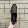 公羊男士休閑皮鞋夏季新款百搭男鞋牛皮軟底輕便商務(wù)鞋子男輕便豆豆鞋 棕色 單層 41 皮鞋碼 曬單實(shí)拍圖